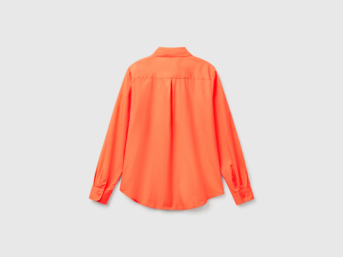 Camisa de algodón de corte regular