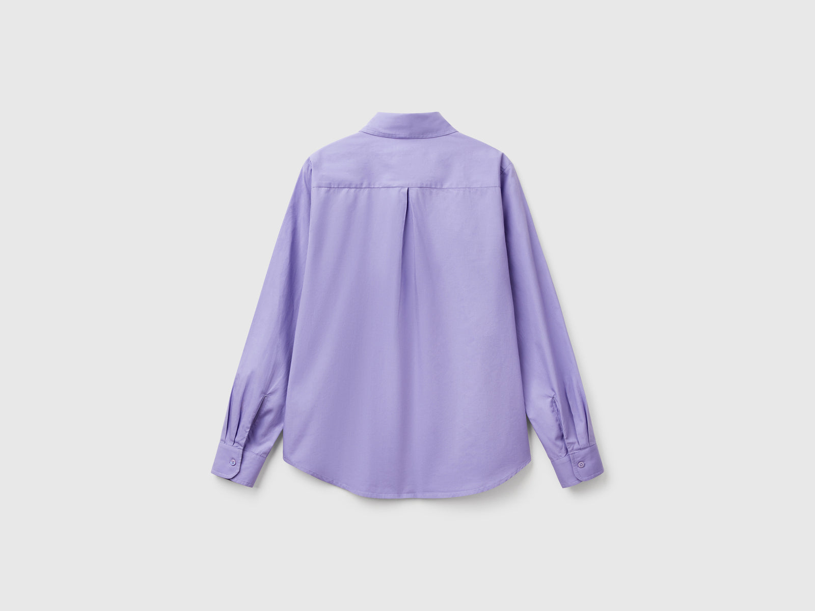 Camicia regular fit in cotone da donna pervinca 2 | Benetton Outlet