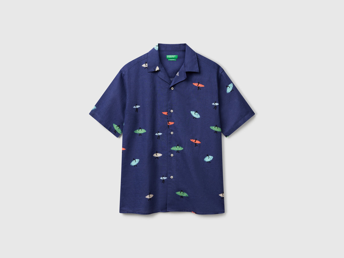 Camicia con stampa surf