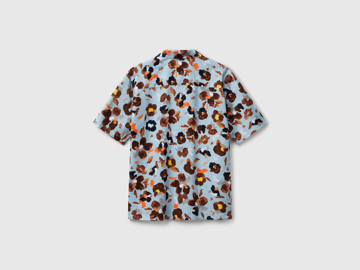 Camicia con stampa floreale