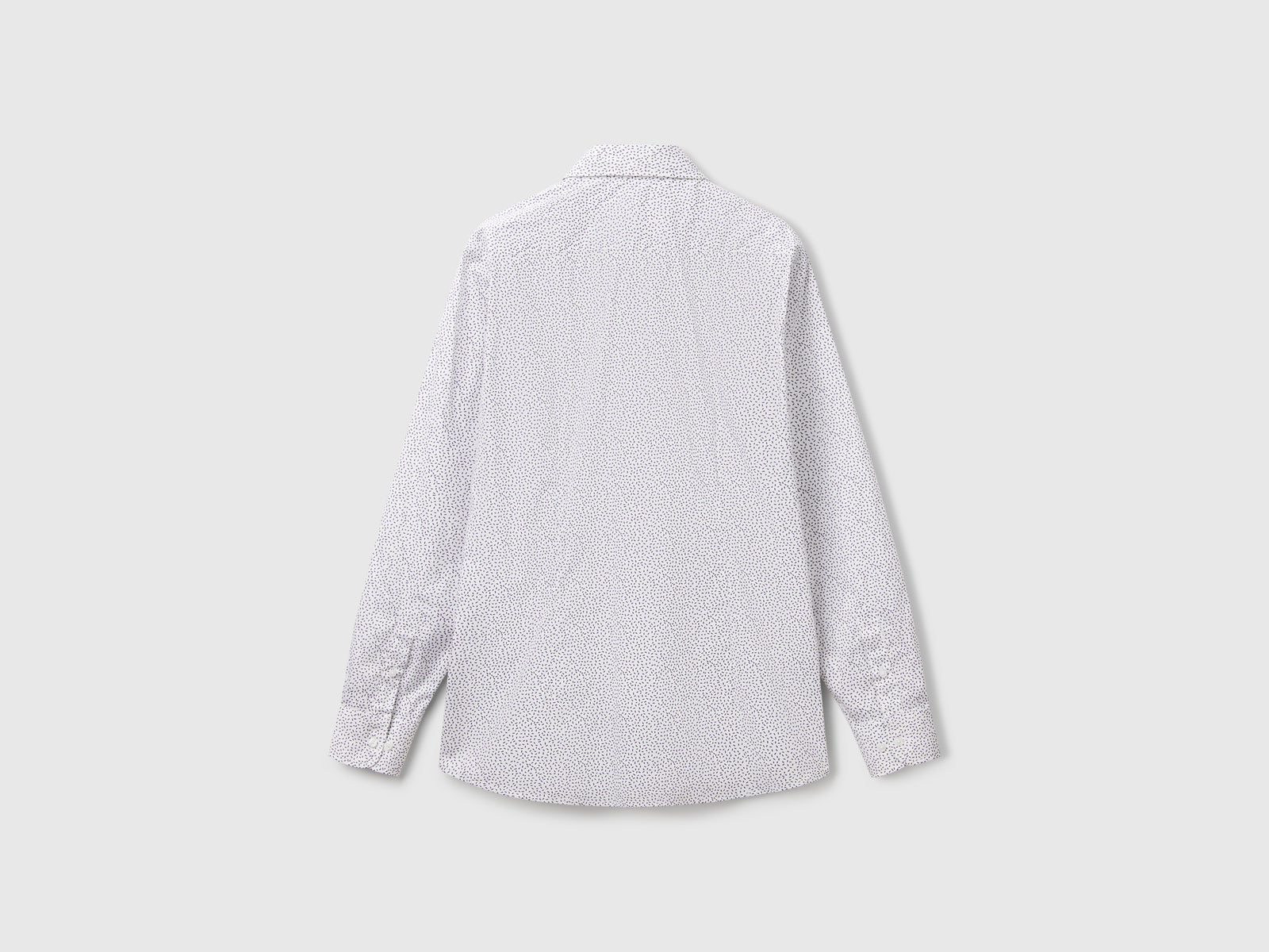 Camicia fantasia slim fit da uomo bianco 2 | Benetton Outlet