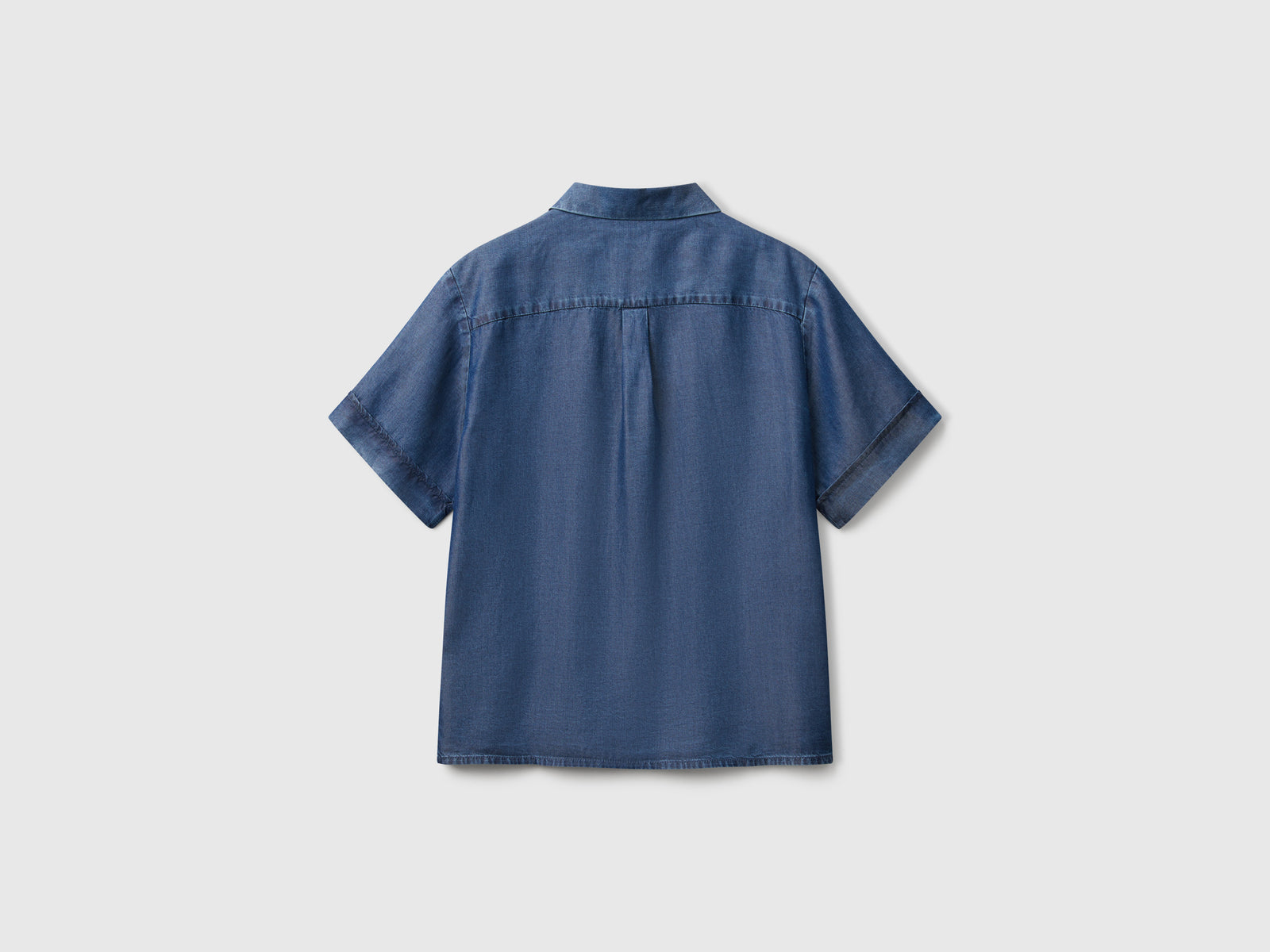 Blusa in viscosa da donna blu scuro 2 | Benetton Outlet