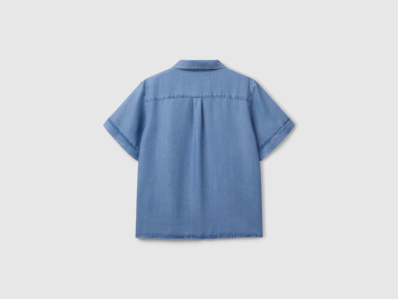 Blusa in viscosa da donna blu 2 | Benetton Outlet