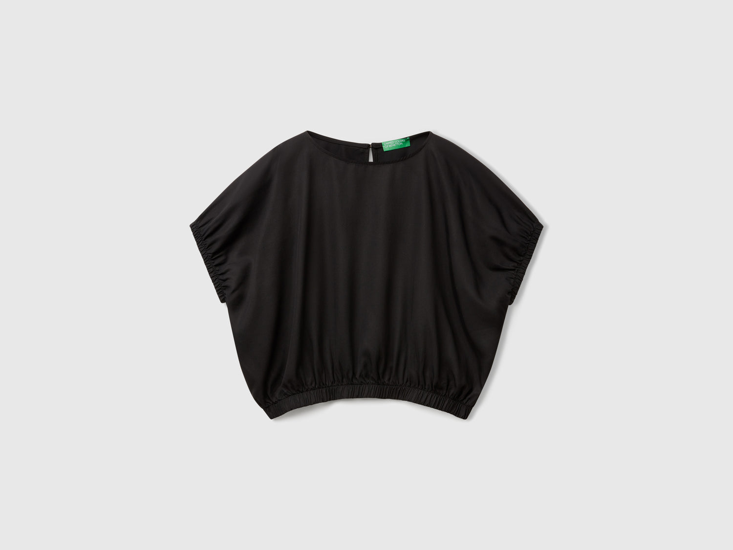 Cropped top da donna nero | Benetton Outlet
