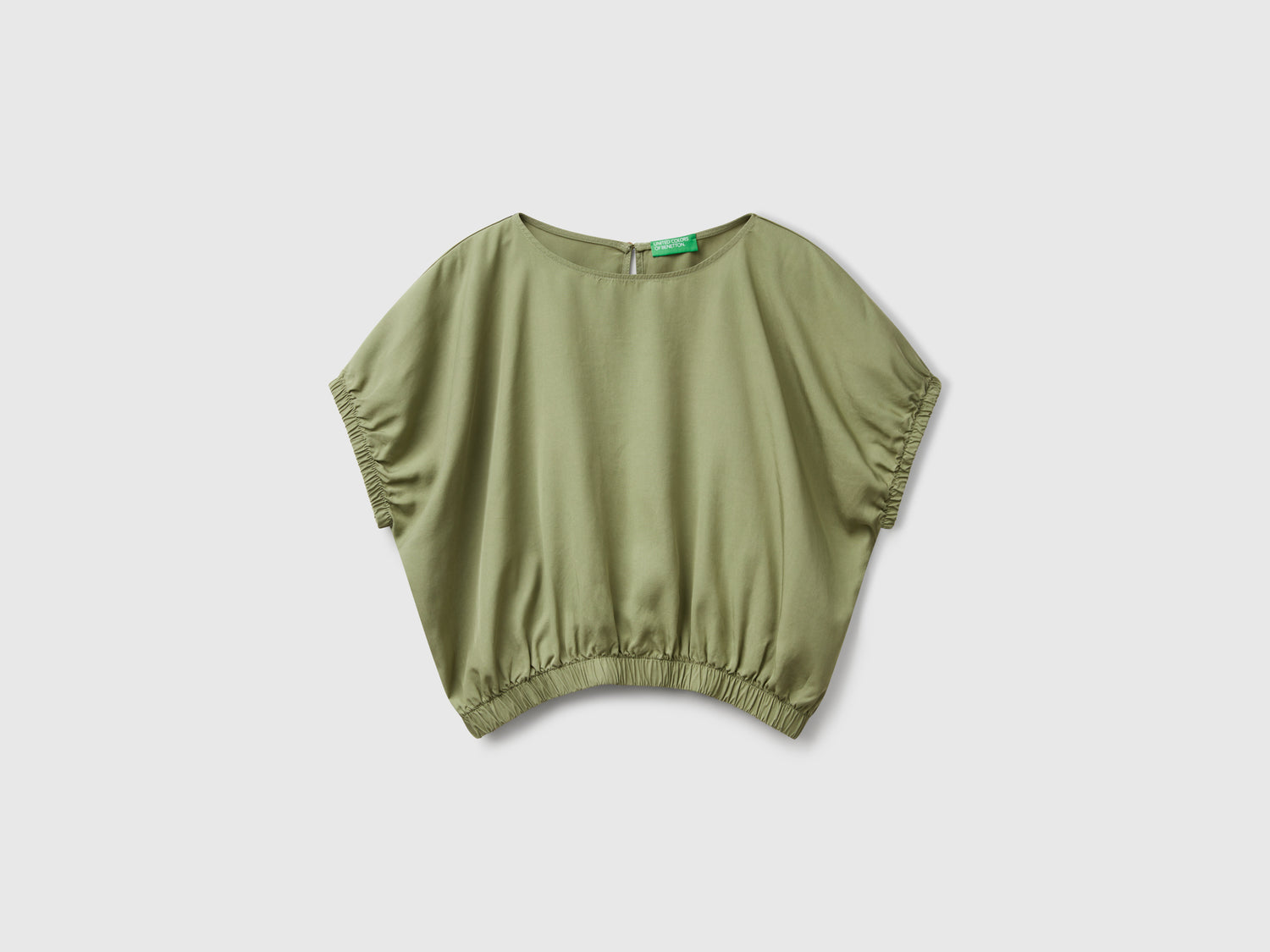 Top cropped da donna verde oliva | Benetton Outlet