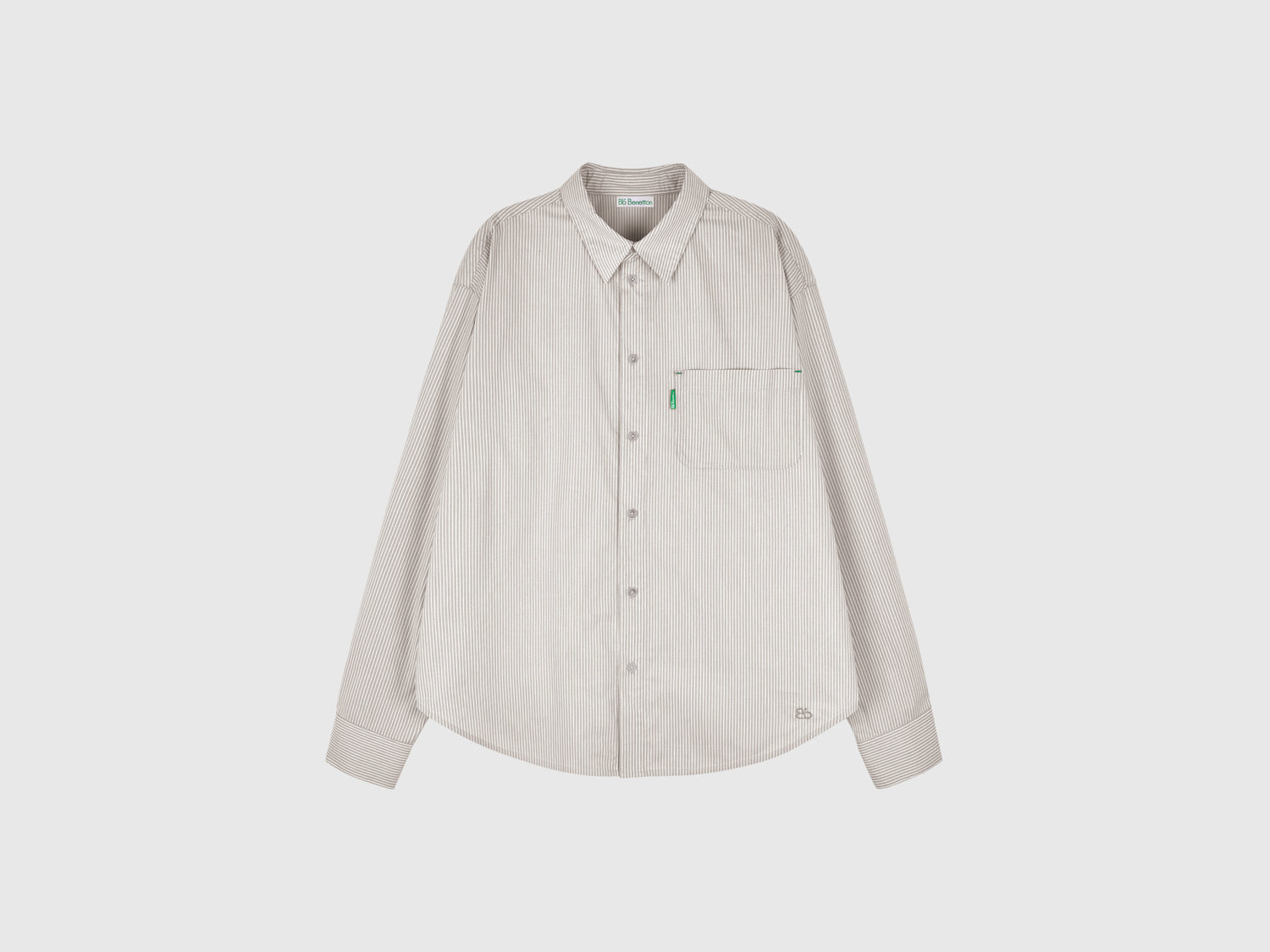 Camicia a righe da donna grigio | Benetton Outlet
