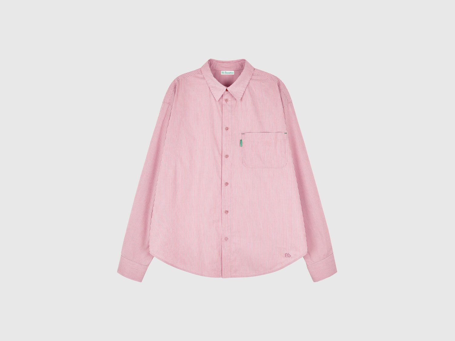 Striped shirt da donna rosa | Benetton Outlet