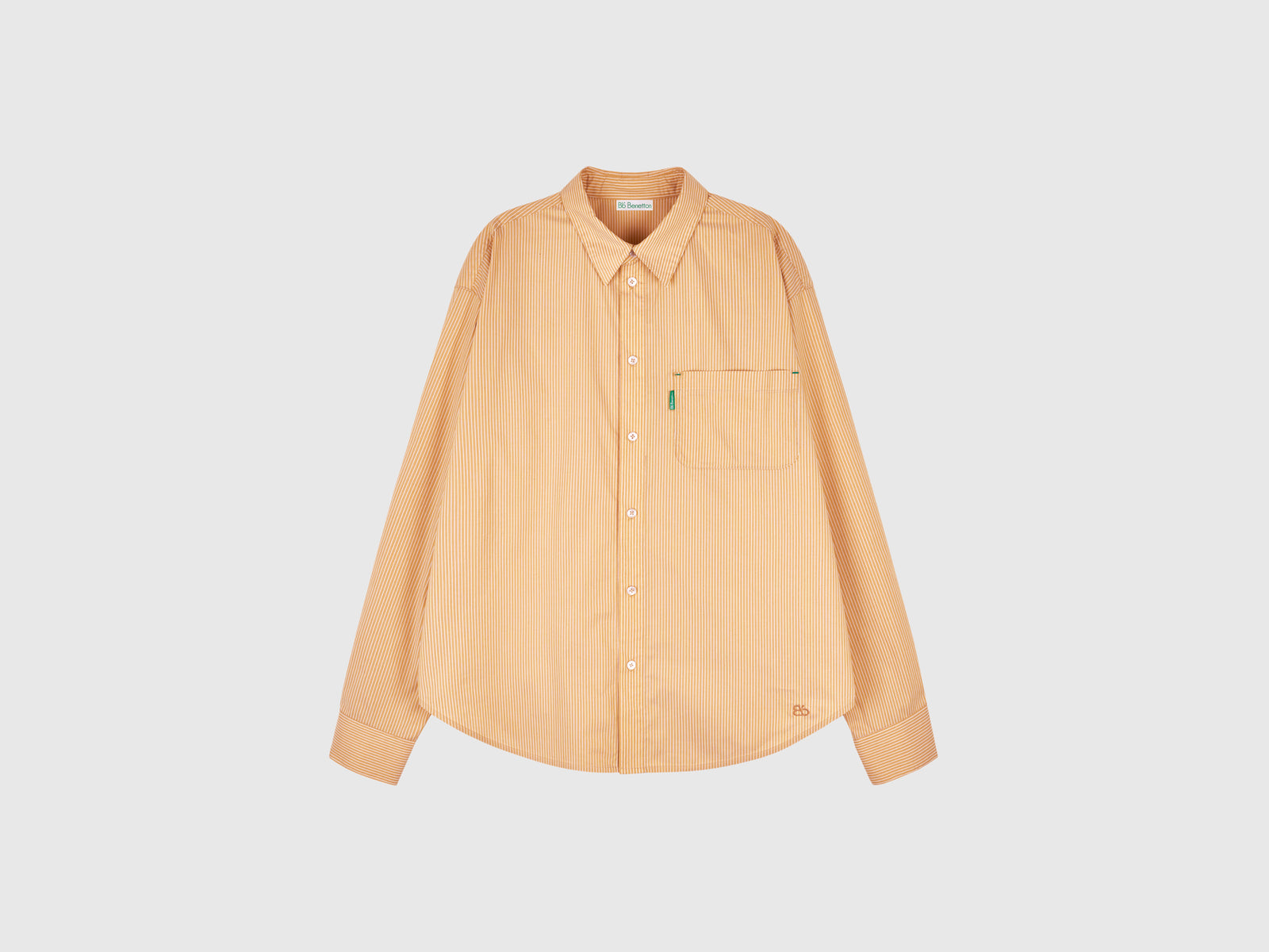 Striped shirt da donna arancione | Benetton Outlet