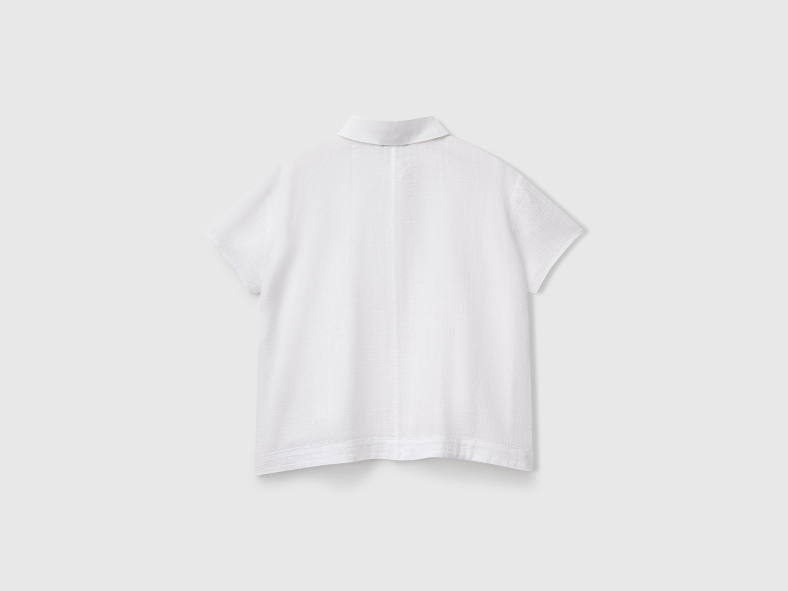 Camicia leggera a manica corta da donna bianco 2 | Benetton Outlet