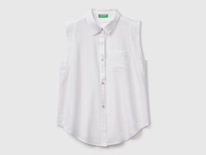 Camicia smanicata con nodo