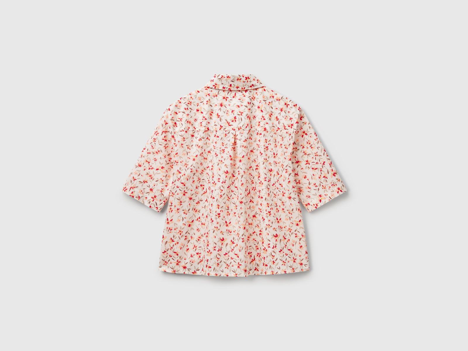 Camicia fantasia in cotone leggero da donna multi-color 2 | Benetton Outlet