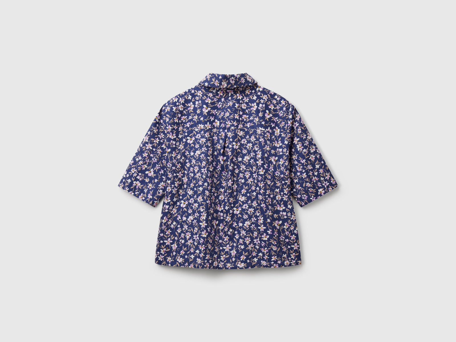 Camicia fantasia in cotone leggero da donna multi-color 2 | Benetton Outlet