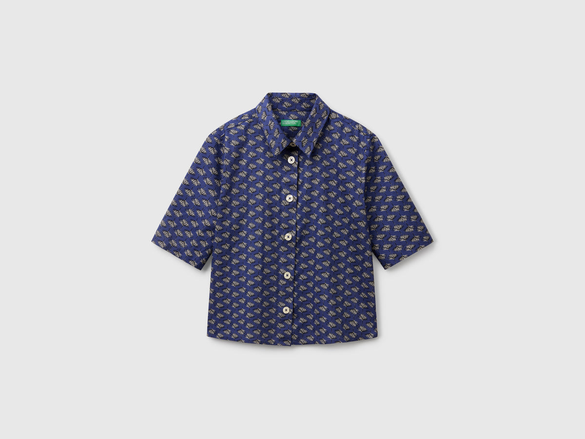 Camicia fantasia in cotone leggero