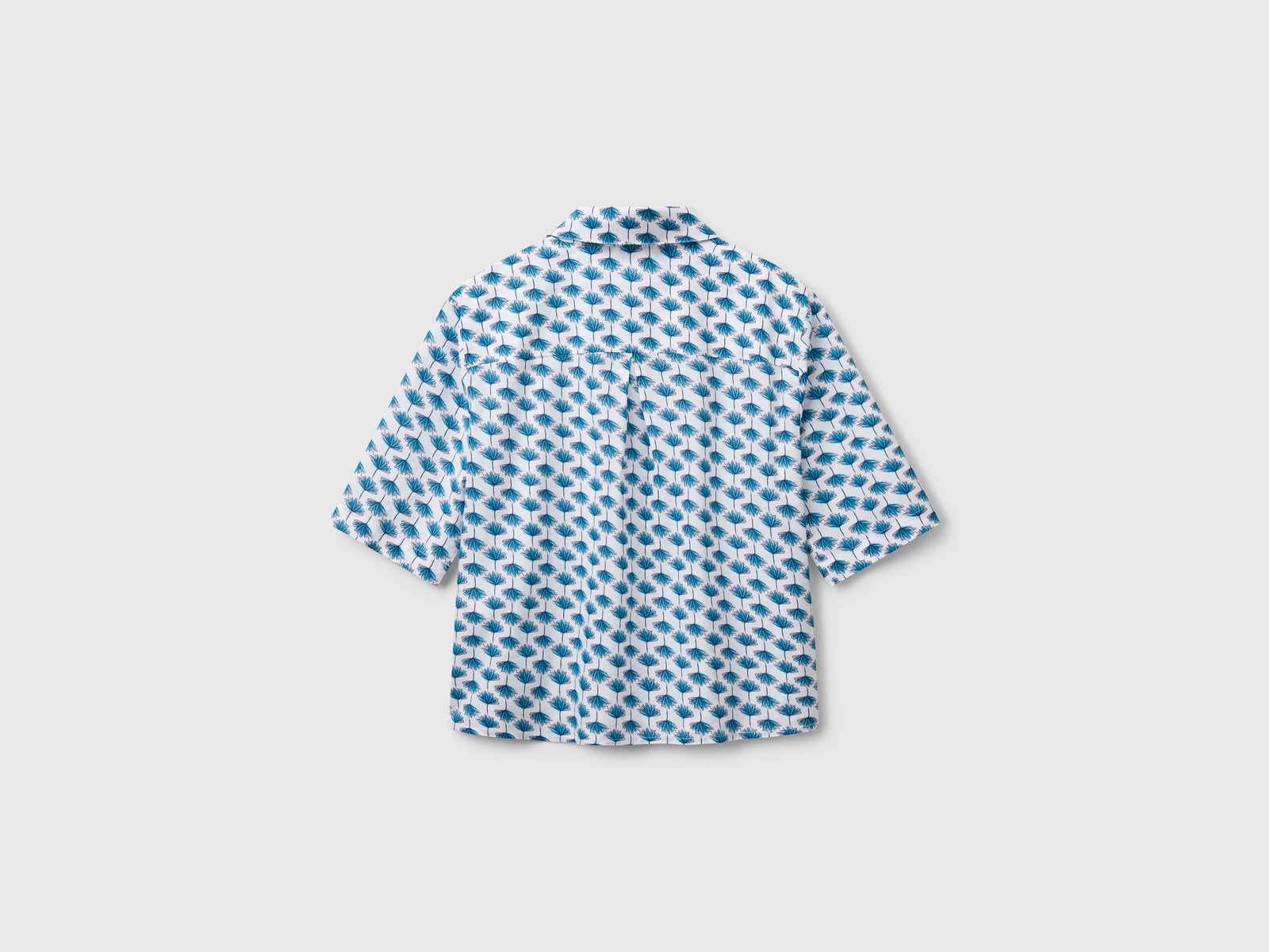 Camicia fantasia in cotone leggero da donna multi-color 2 | Benetton Outlet