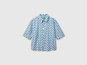 Camicia fantasia in cotone leggero