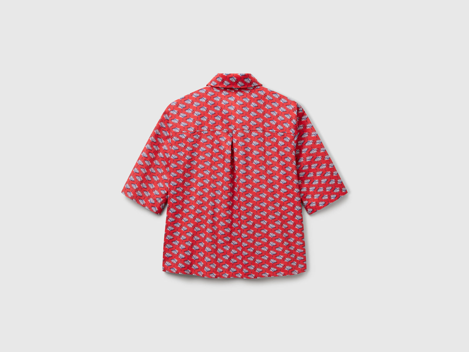 Patterned shirt in lightweight cotton da donna multi-color 2 | Benetton Outlet
