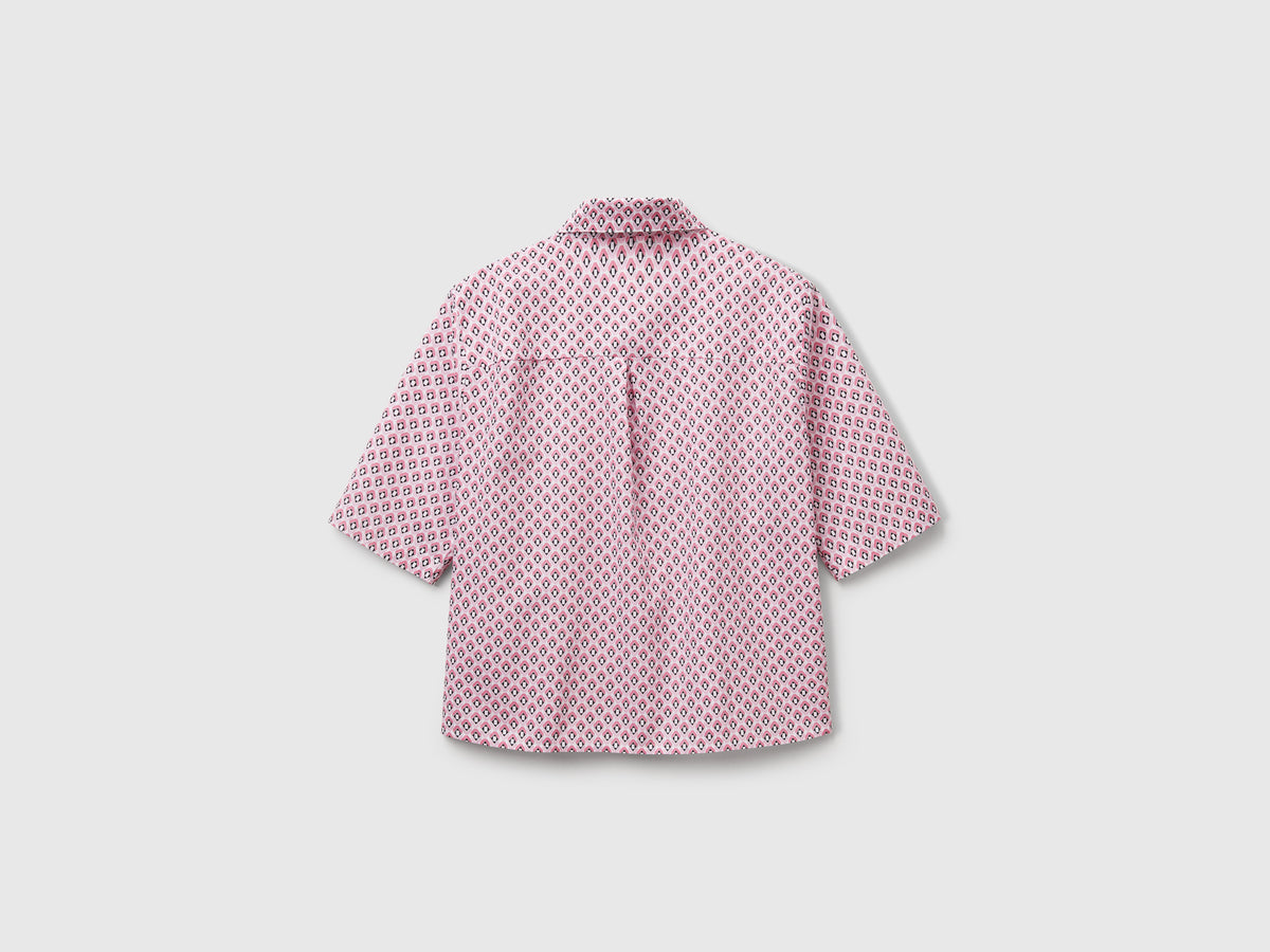 Camicia fantasia in cotone leggero