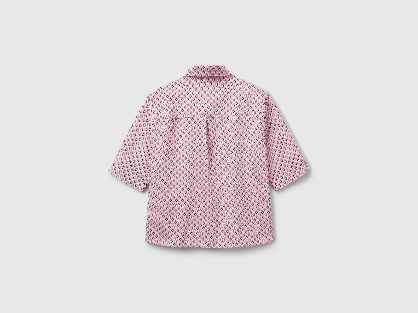 Camicia fantasia in cotone leggero da donna multi-color 2 | Benetton Outlet