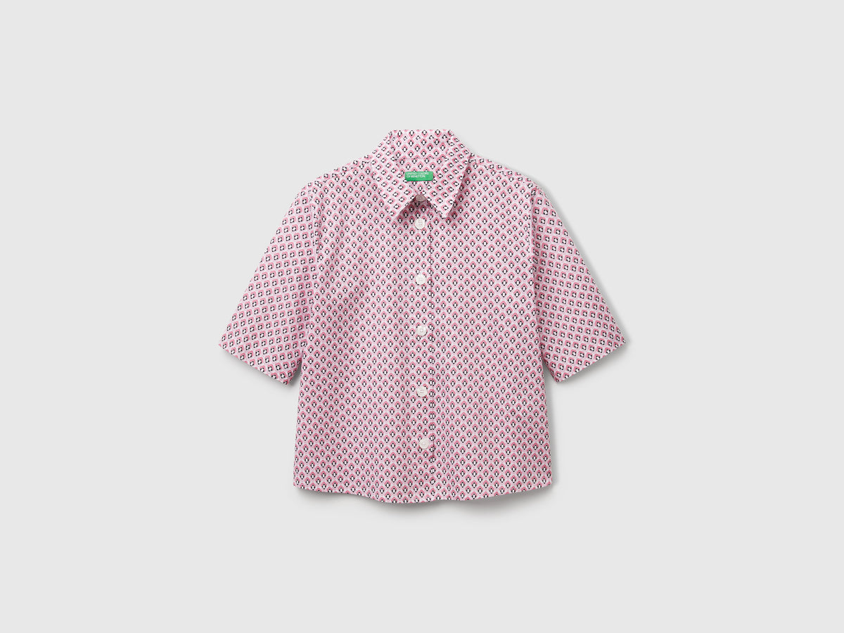 Camicia fantasia in cotone leggero