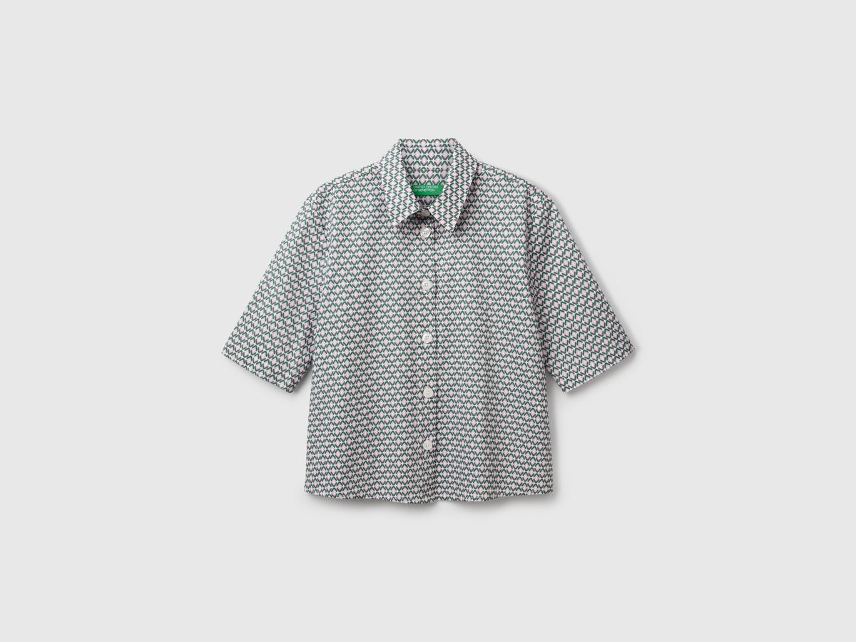 Camicia fantasia in cotone leggero