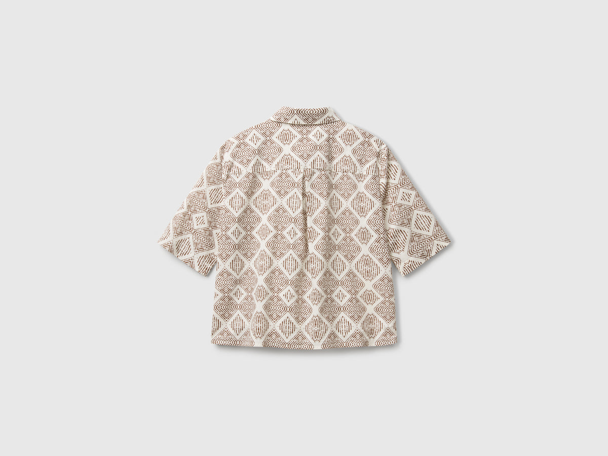 Camicia fantasia in cotone leggero