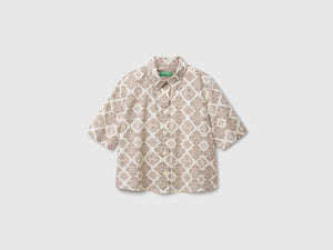 Camicia fantasia in cotone leggero