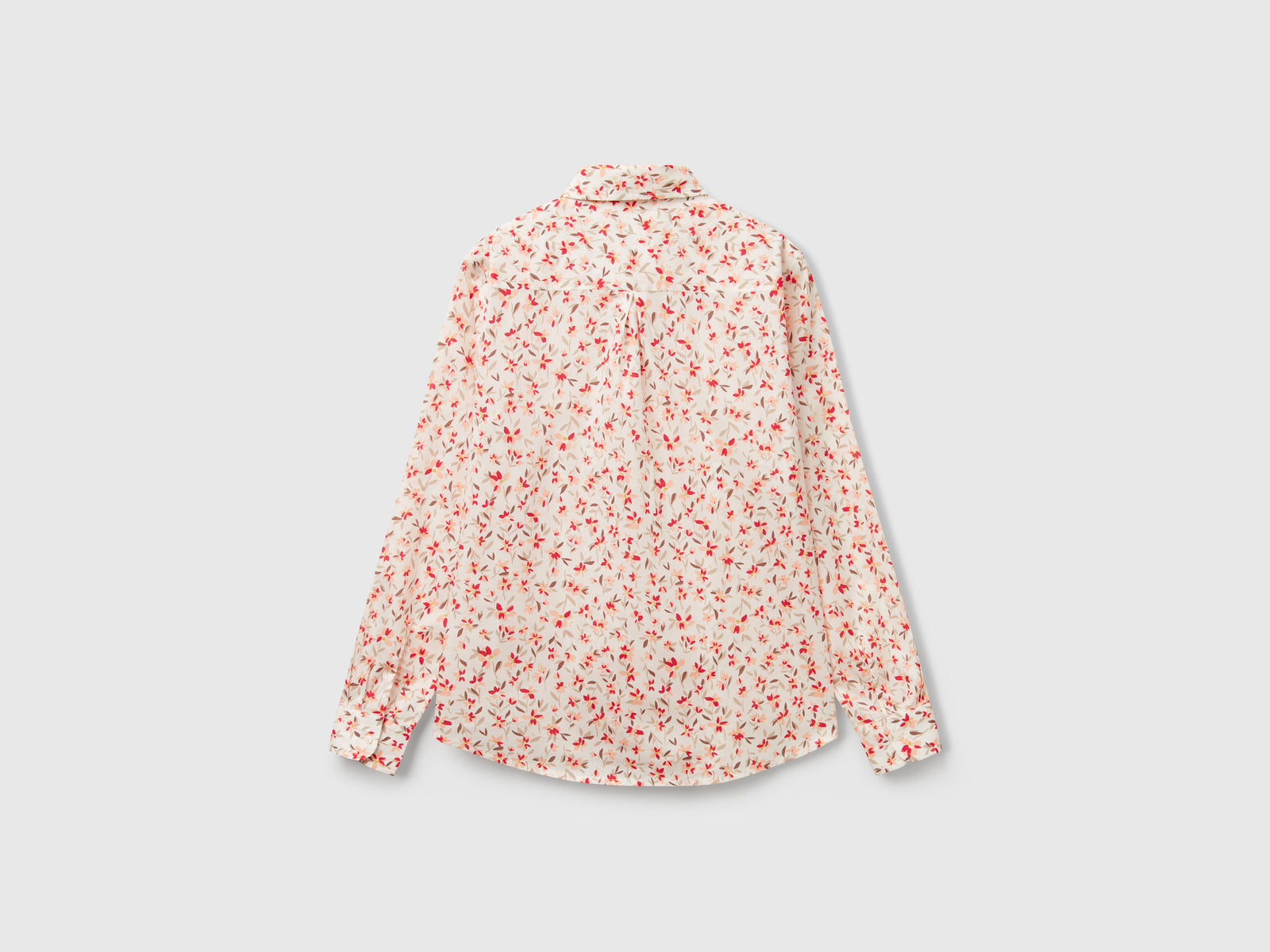 Camicia a fiori da donna rosa 2 | Benetton Outlet