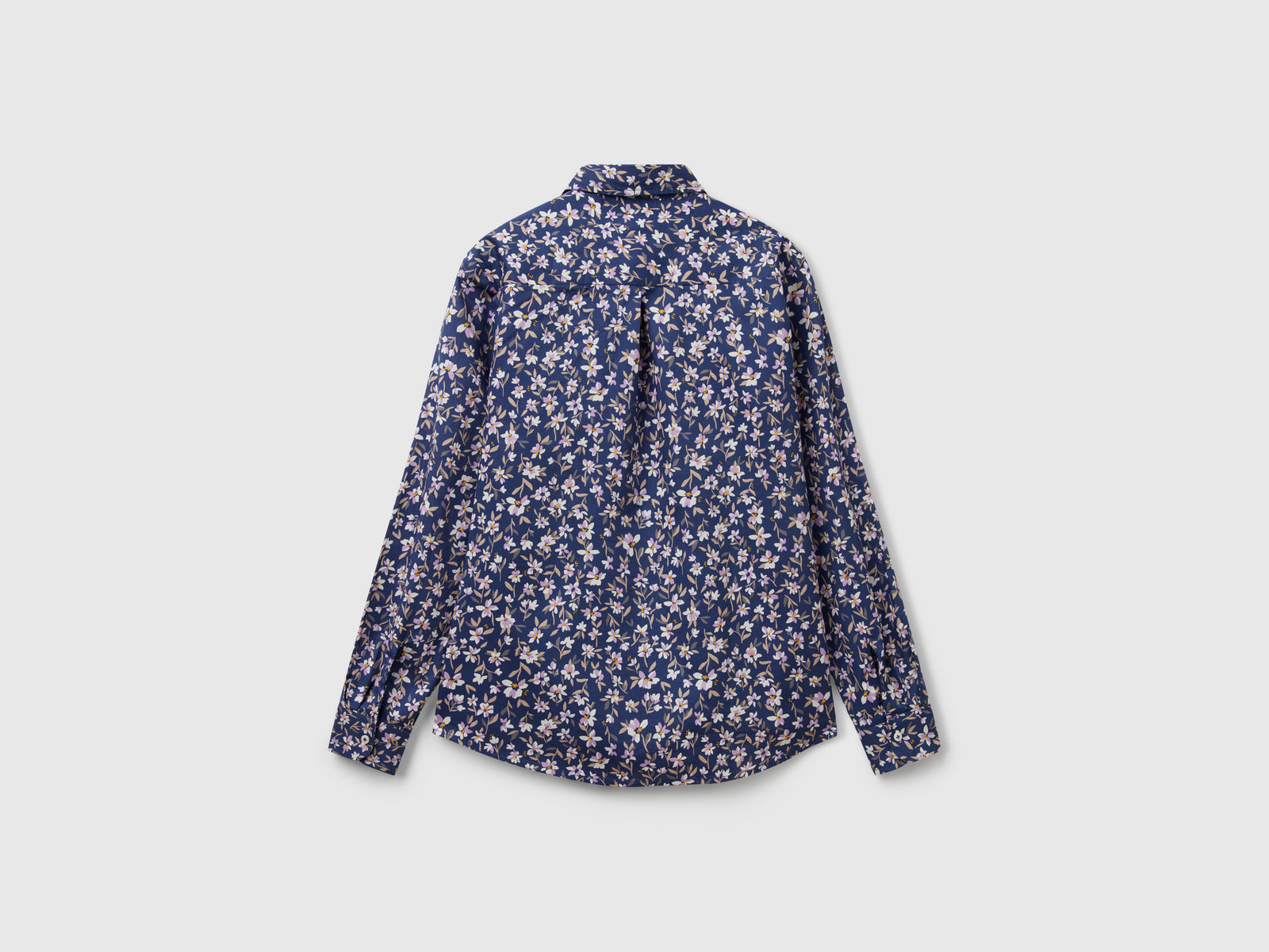 Camicia a fiori da donna blu 2 | Benetton Outlet