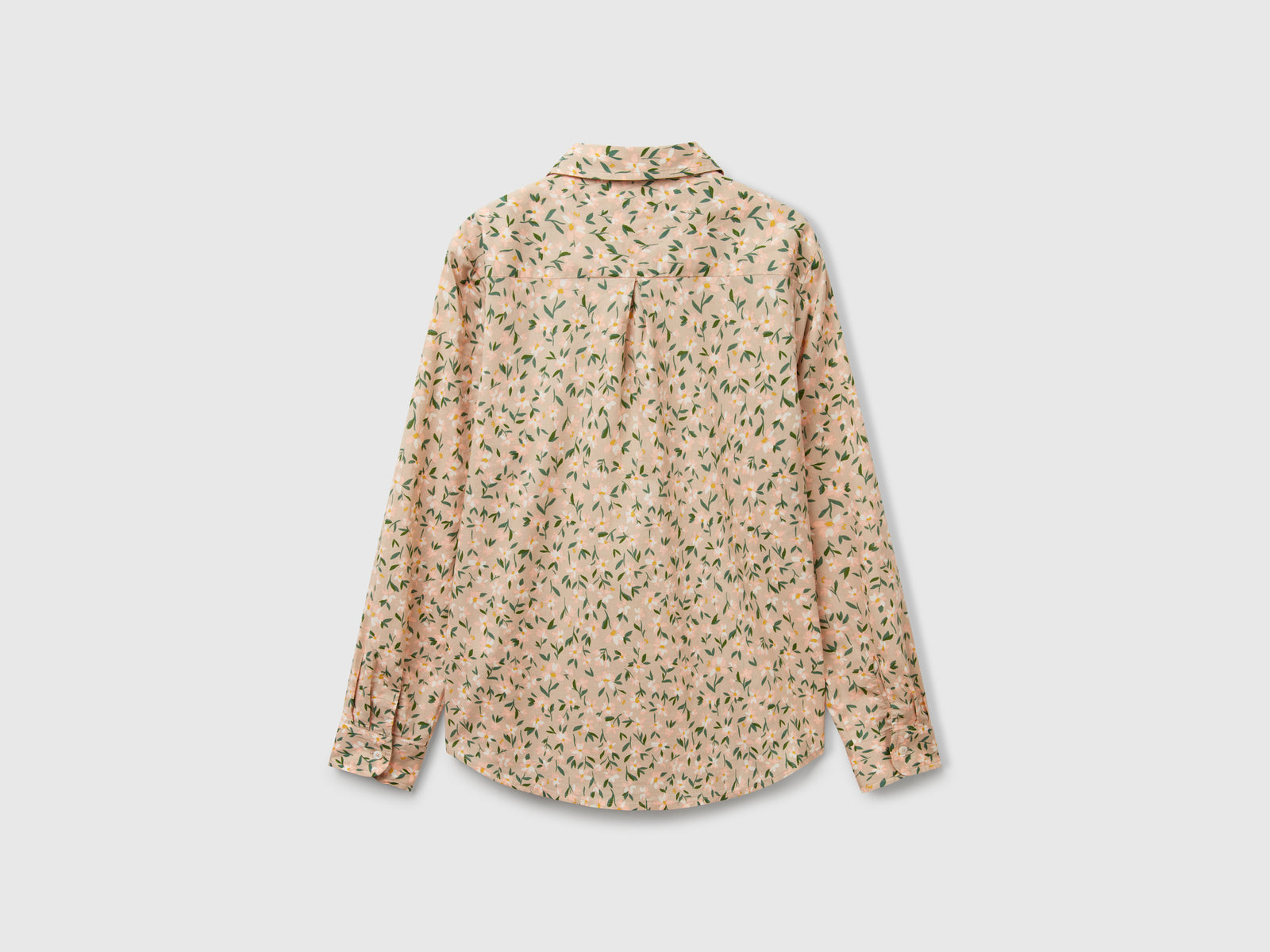 Camicia a fiori da donna verde 2 | Benetton Outlet