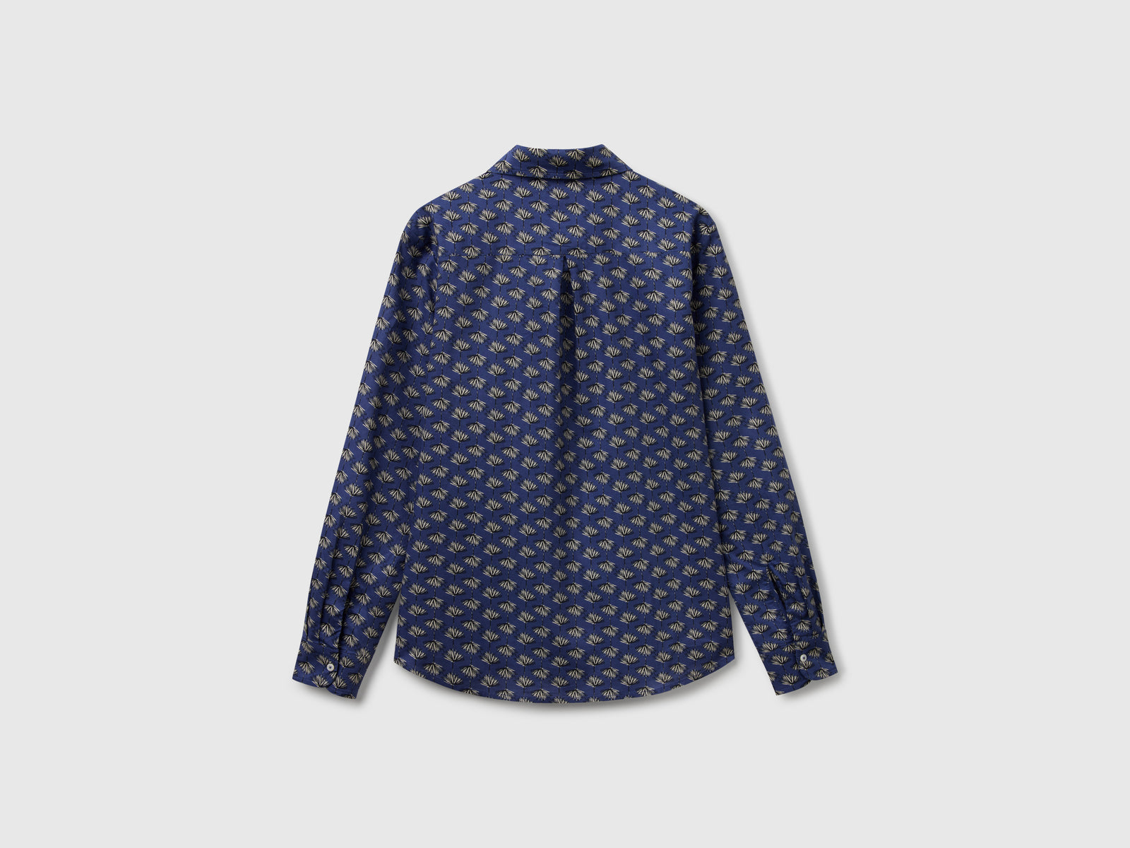 Camicia fantasia da donna blu scuro 2 | Benetton Outlet