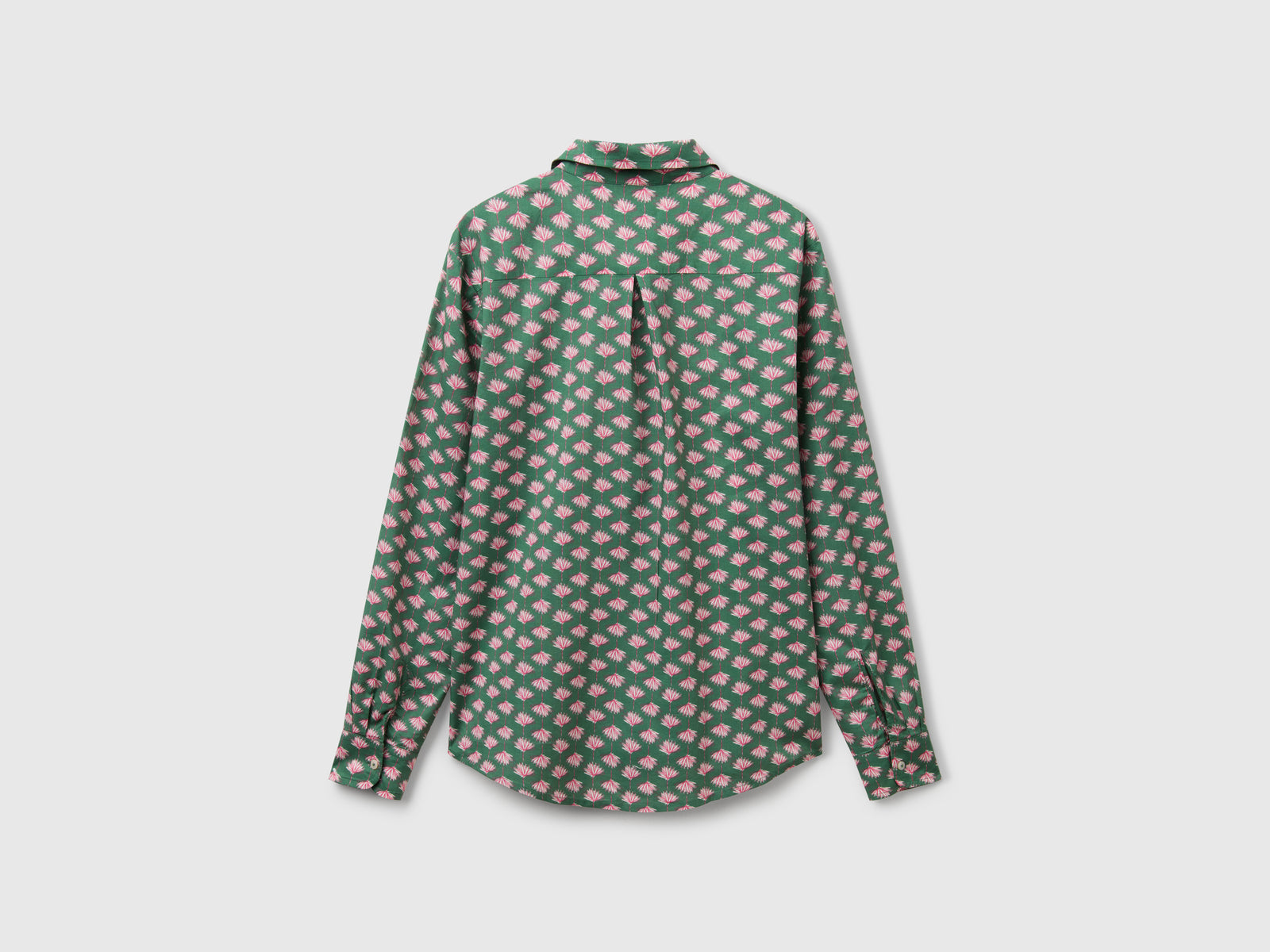 Camicia fantasia da donna verde 2 | Benetton Outlet