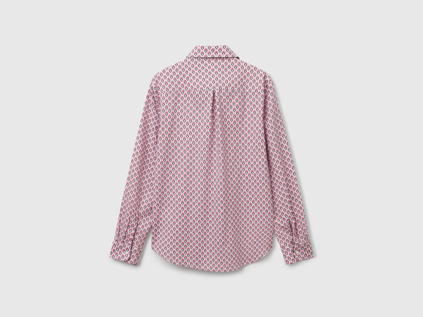 Camicia fantasia da donna rosa 2 | Benetton Outlet