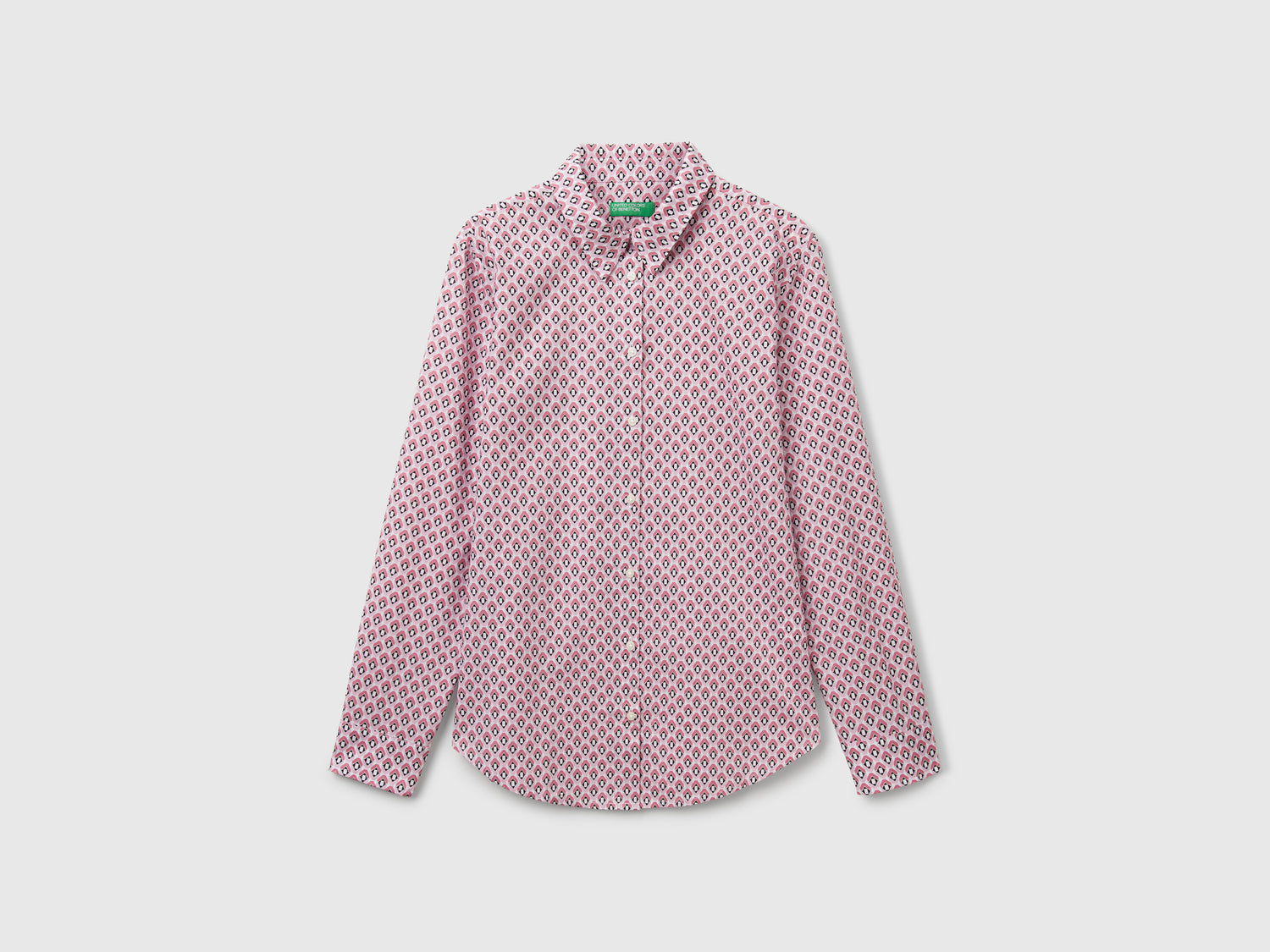 Camicia fantasia da donna rosa | Benetton Outlet