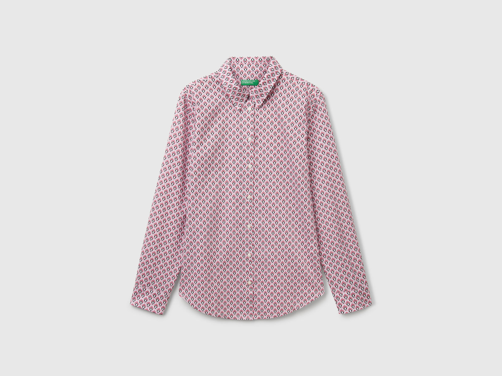 Camicia fantasia da donna rosa | Benetton Outlet