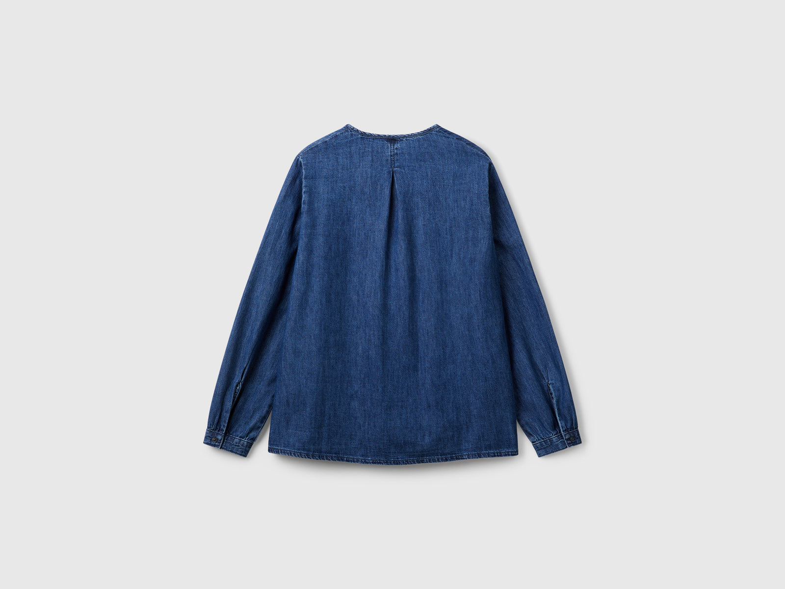 Blusa di jeans da donna blu scuro 2 | Benetton Outlet