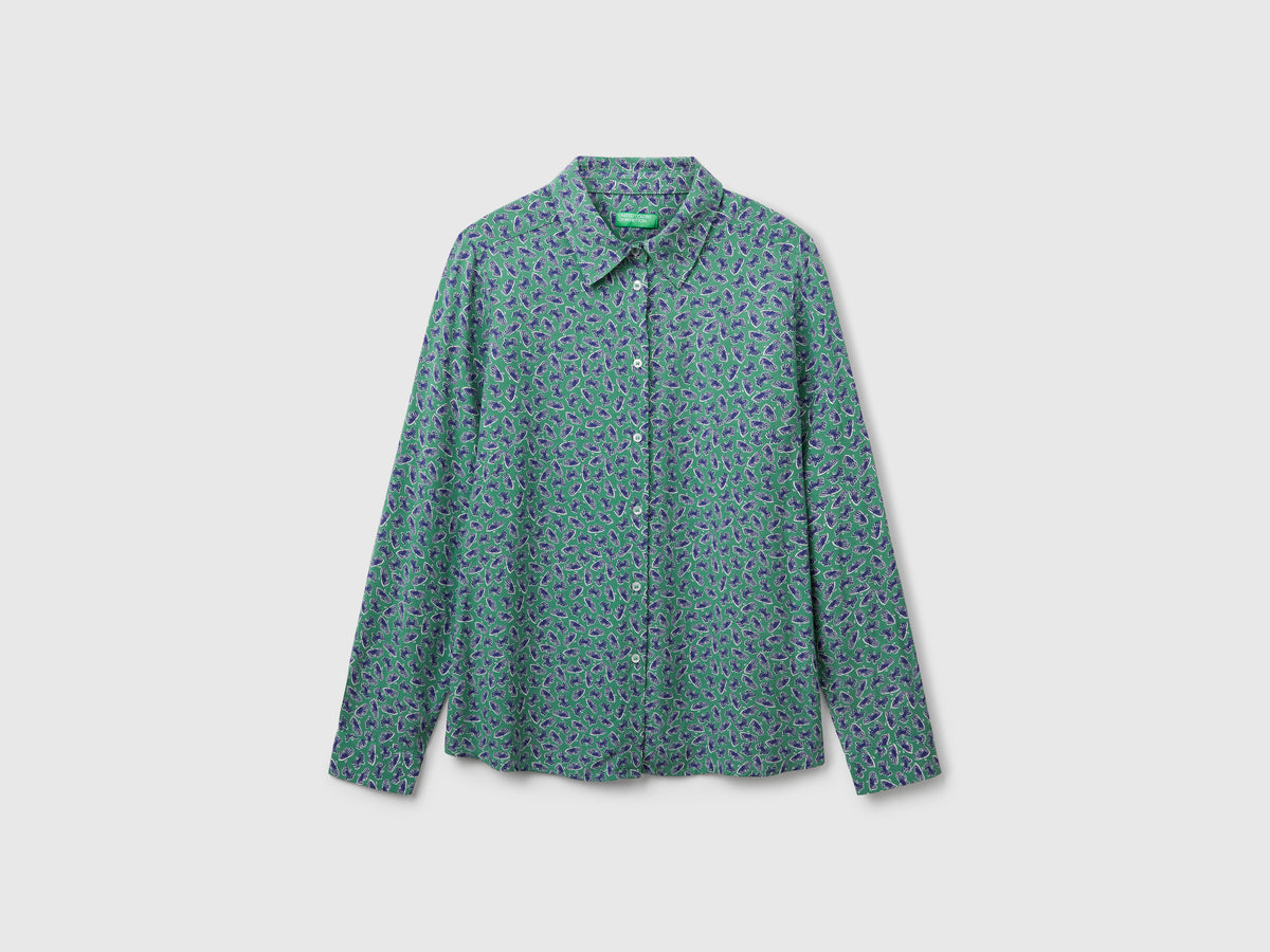Camicia fantasia in viscosa