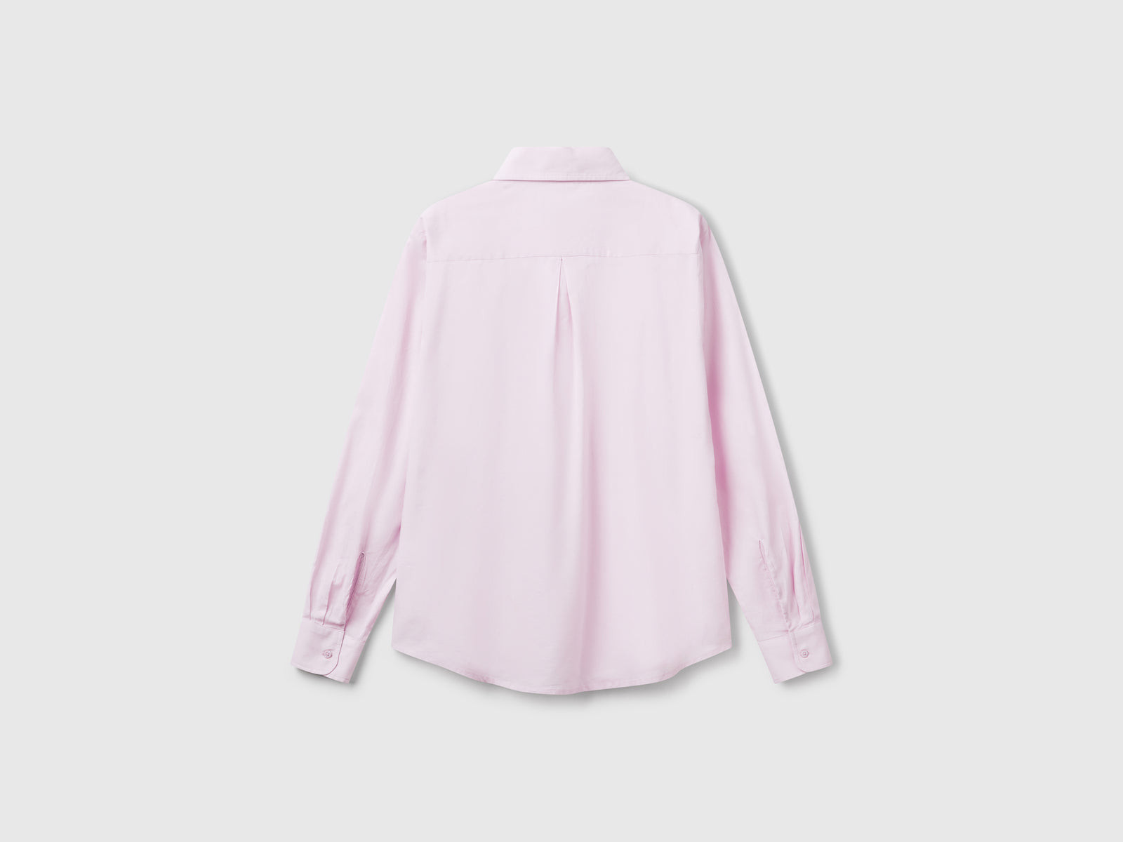 Regular fit shirt in lightweight cotton da donna lilla 2 | Benetton Outlet