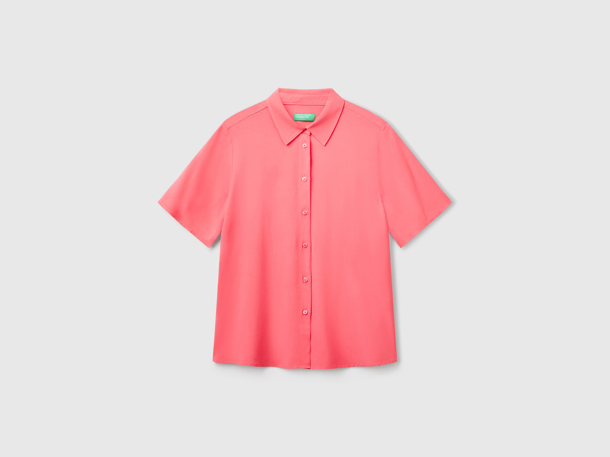 Camicia manica 3/4 in viscosa