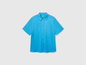 Camicia manica 3/4 in viscosa