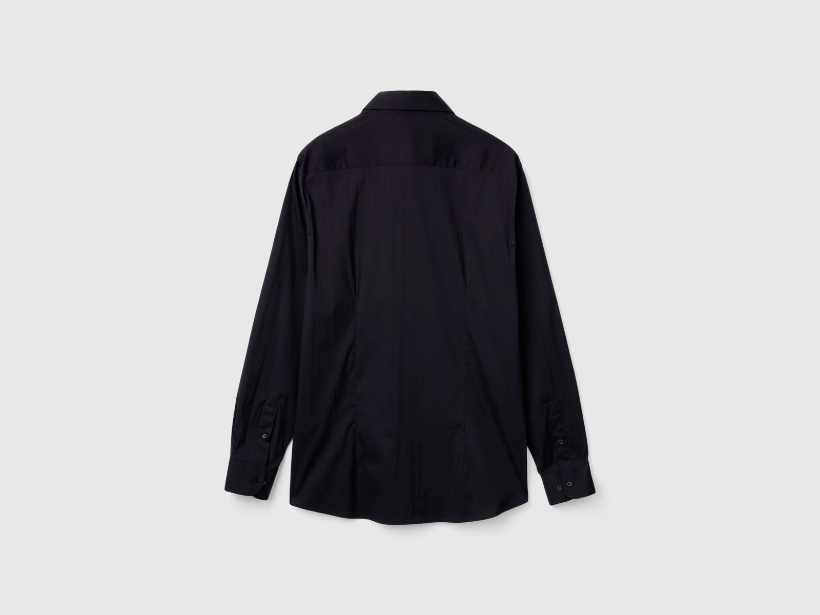 Camicia slim fit da uomo nero 2 | Benetton Outlet
