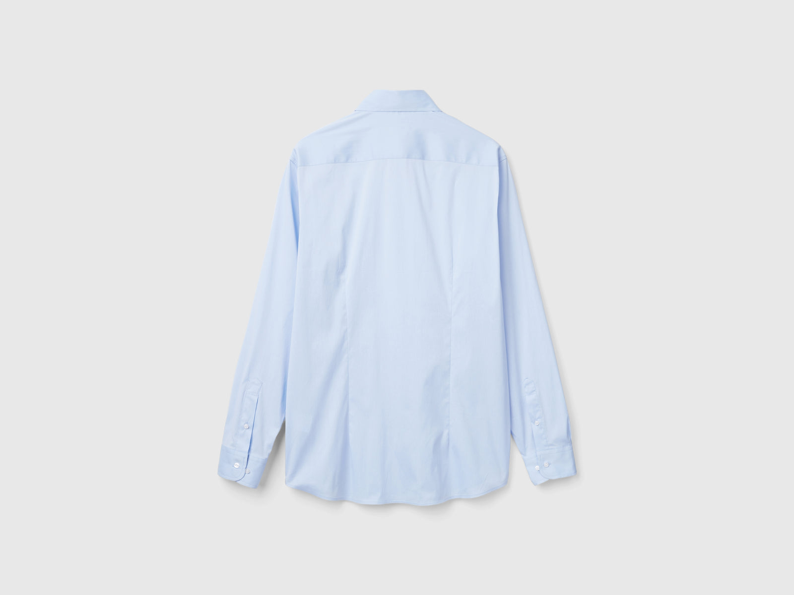 Camicia slim fit da uomo azzurro 2 | Benetton Outlet