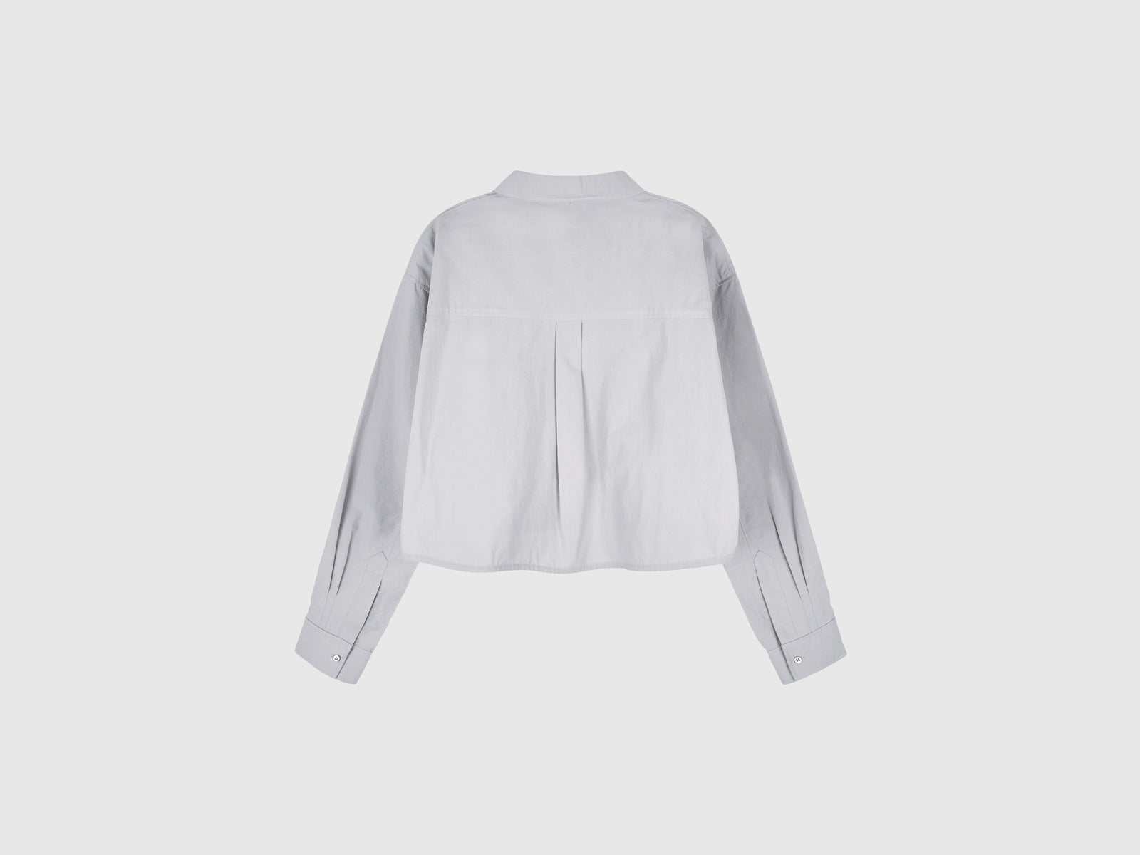 Camicia cropped a righe da donna grigio 2 | Benetton Outlet