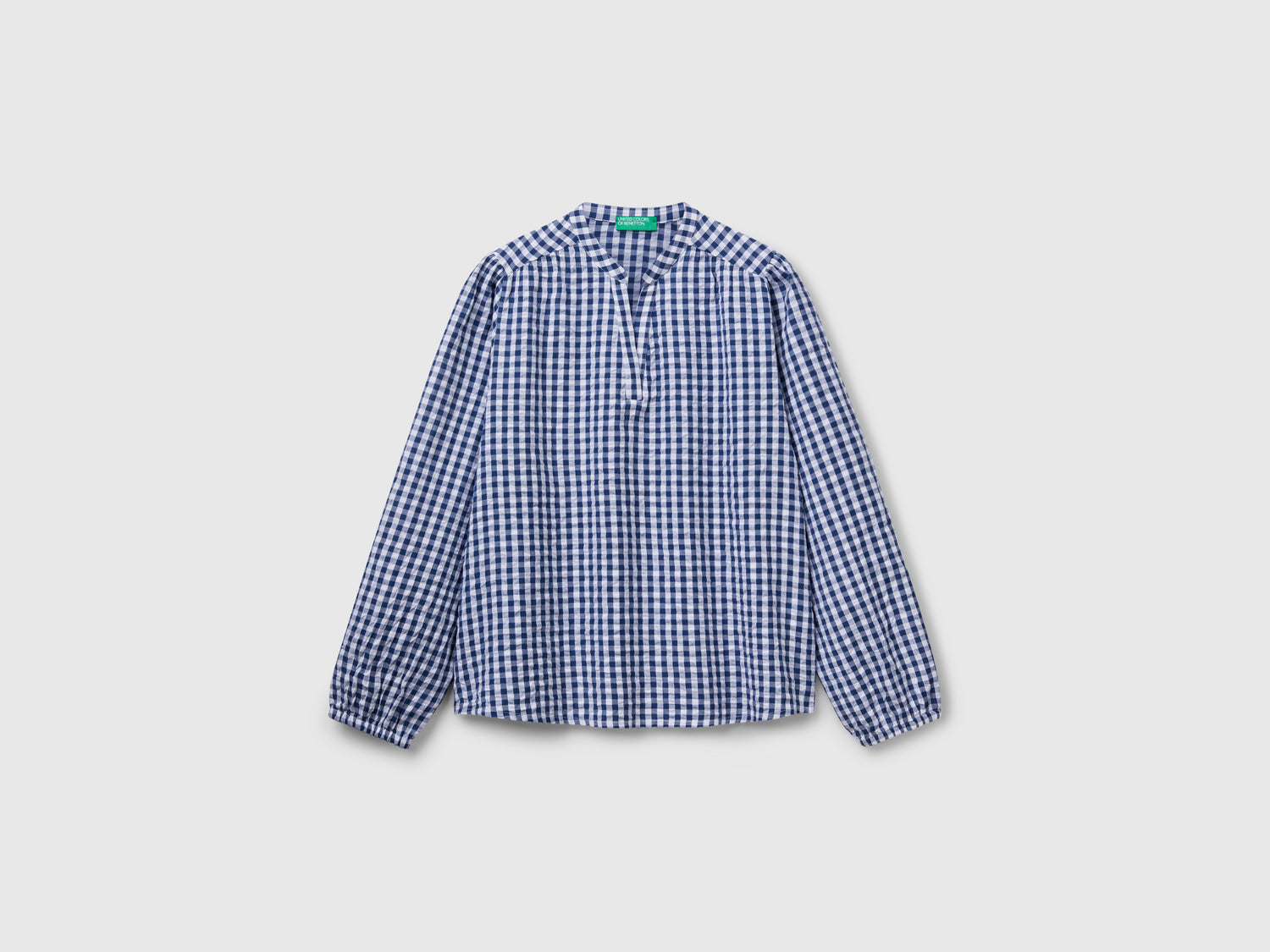 Gingham blouse da donna multi-color | Benetton Outlet
