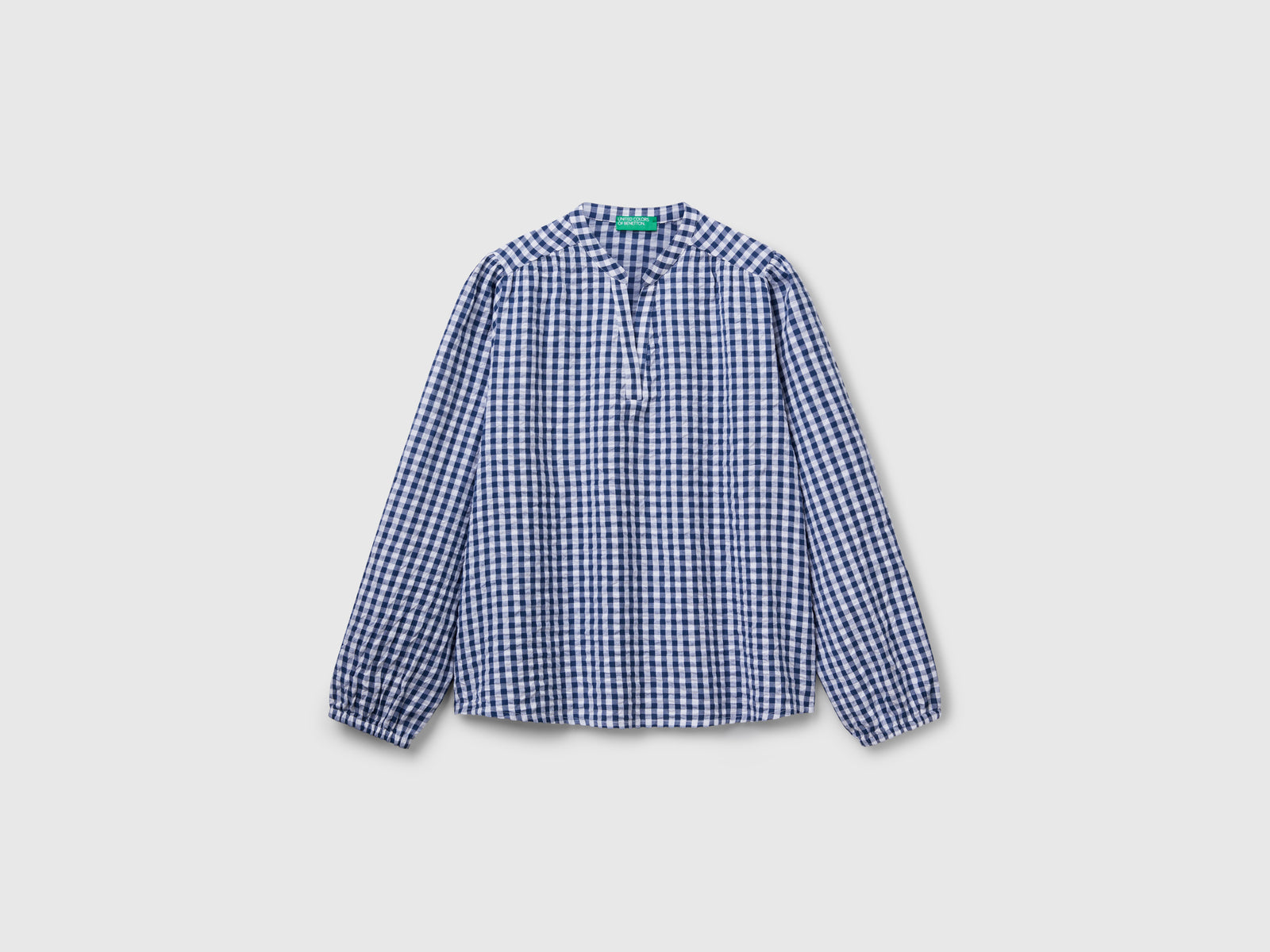 Gingham blouse da donna multi-color | Benetton Outlet