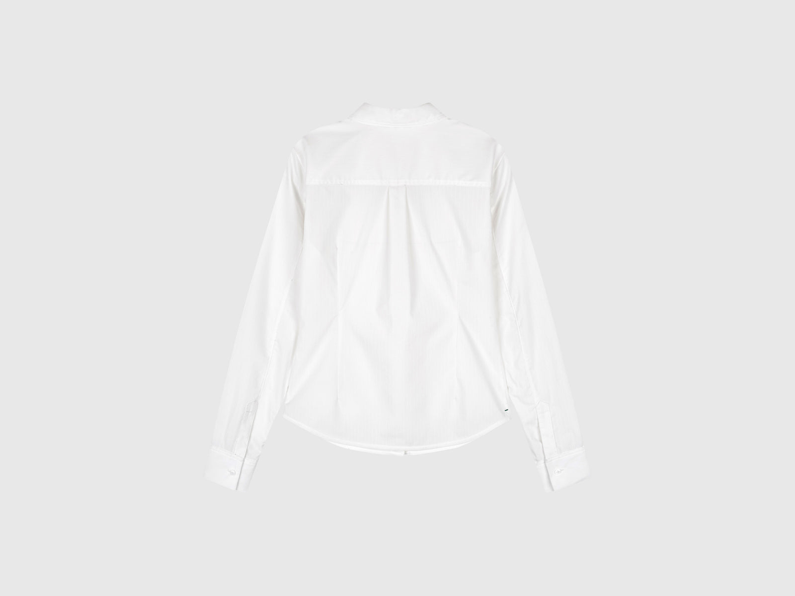 Fitted shirt in viscose blend da donna bianco 2 | Benetton Outlet