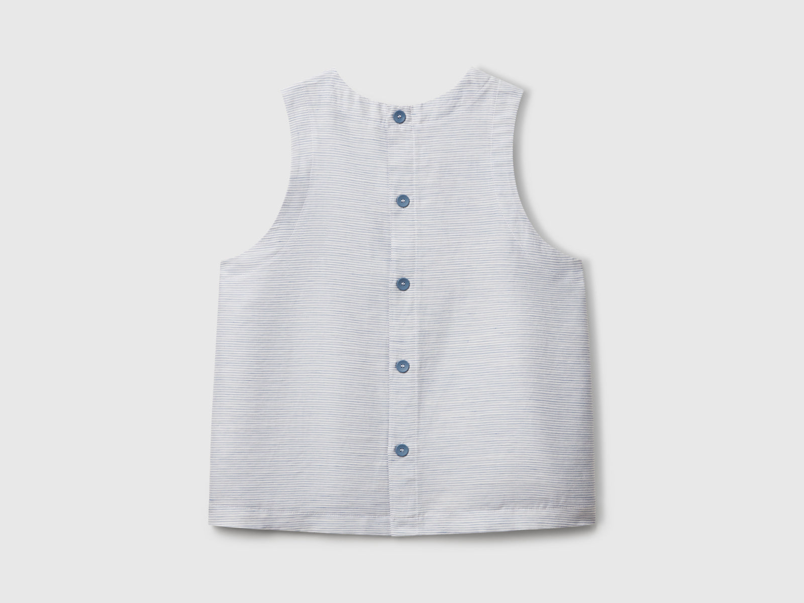 Blusa a righe in misto lino da donna avio 2 | Benetton Outlet