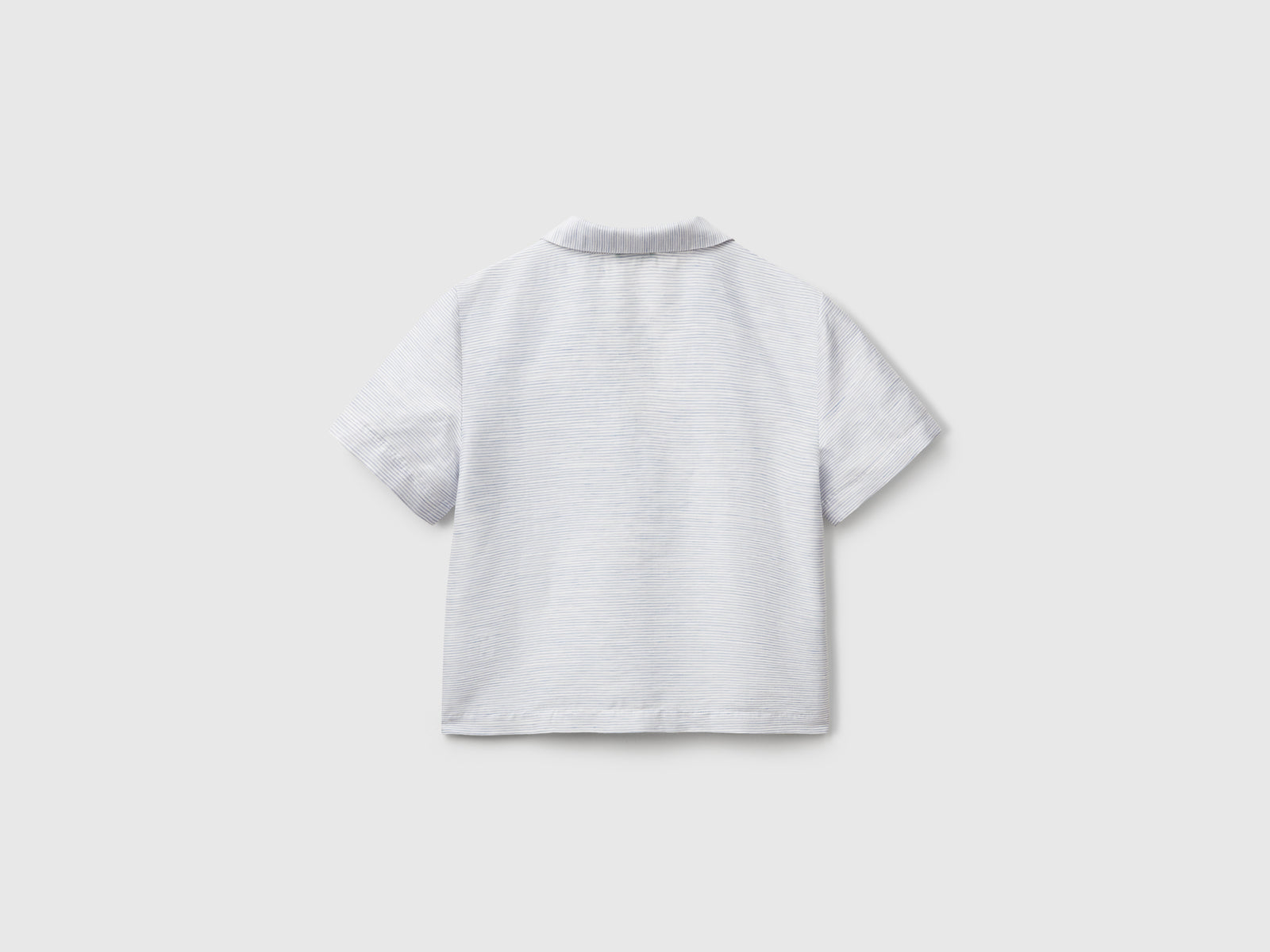 Striped linen blend shirt da donna avio 2 | Benetton Outlet