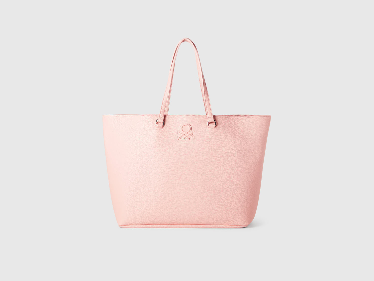 Tote Bag in tessuto spalmato da donna rosa | Benetton Outlet