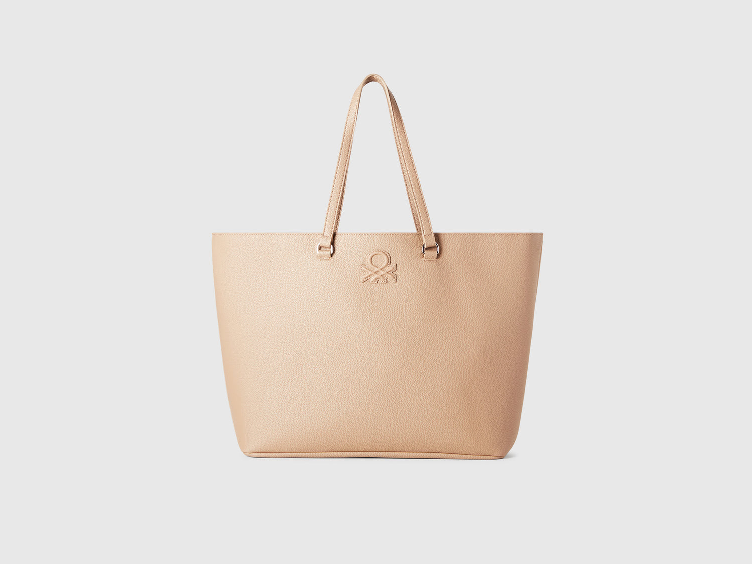 Tote Bag in tessuto spalmato da donna beige | Benetton Outlet