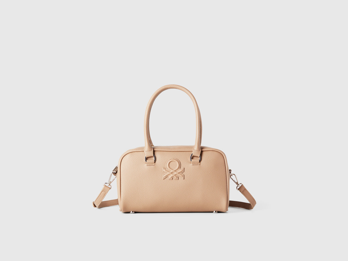 Borsa a mano in tessuto spalmato
